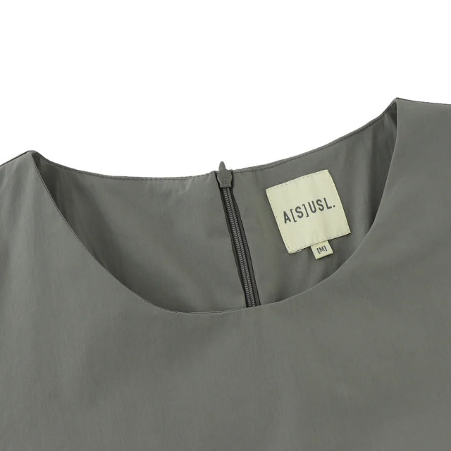 A[S]USL COTTON/NYLON POCKETS LONG DRESS