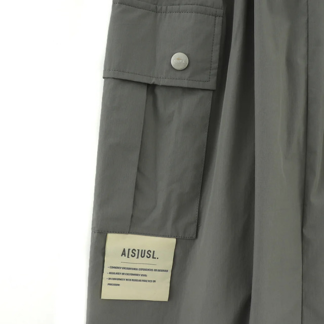 A[S]USL COTTON/NYLON POCKETS LONG DRESS