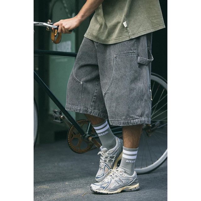 A[S]USL DENIM WORKER CROPPED PANTS