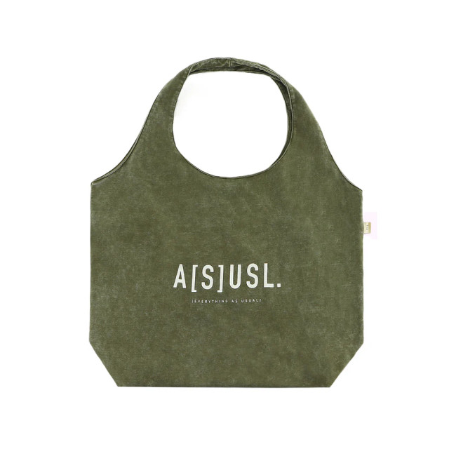 A[S]USL OVERSIZE SNOW WASH TOTE BAG
