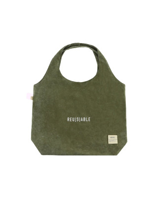 A[S]USL OVERSIZE SNOW WASH TOTE BAG