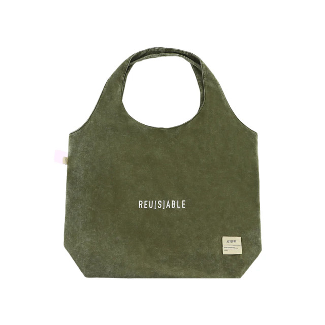 A[S]USL OVERSIZE SNOW WASH TOTE BAG