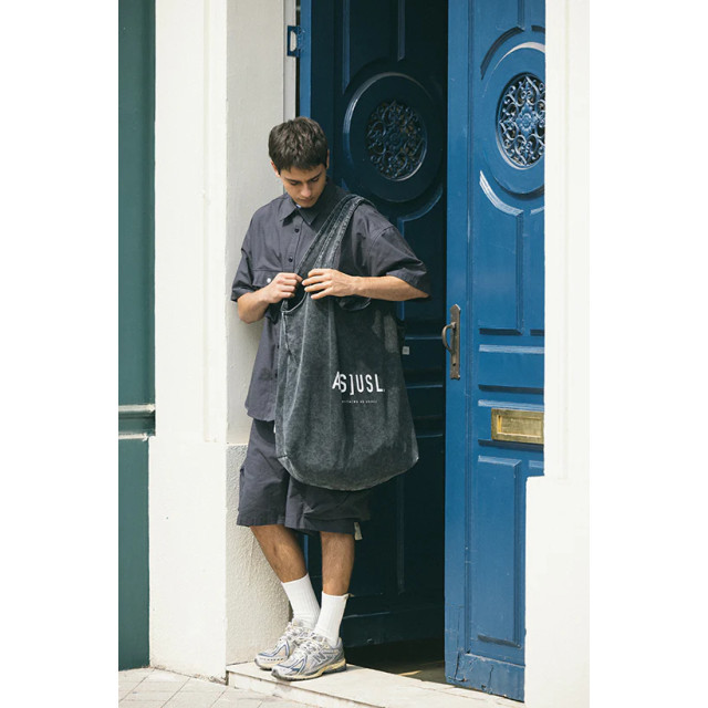 A[S]USL OVERSIZE SNOW WASH TOTE BAG