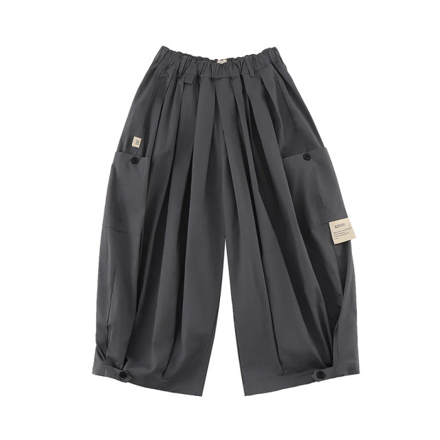 A[S]USL PATCH POCKETS BALLOON PANTS