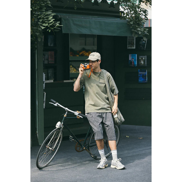 A[S]USL SNOW WASH PHOTO PRINT TEE