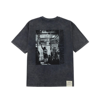 A[S]USL SNOW WASH PHOTO PRINT TEE