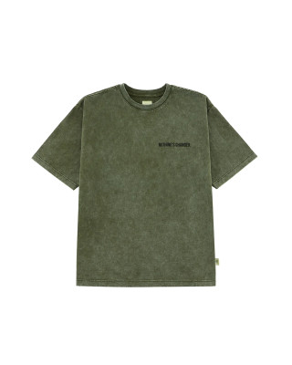 A[S]USL SNOW WASH PHOTO PRINT TEE