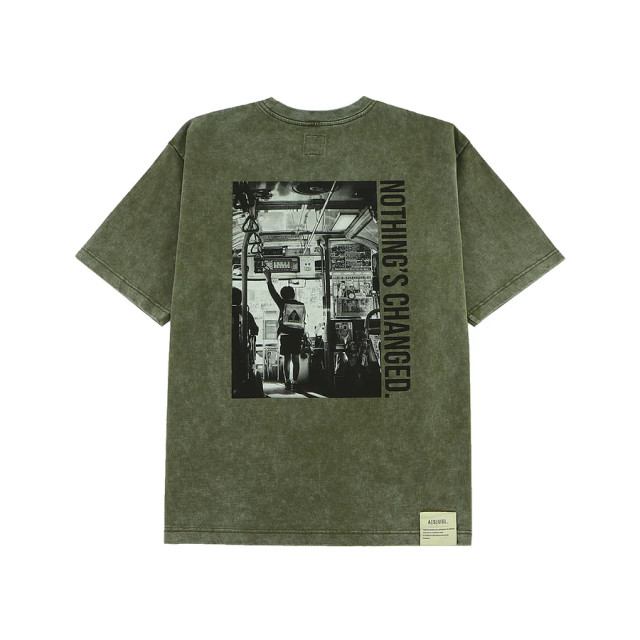 A[S]USL SNOW WASH PHOTO PRINT TEE