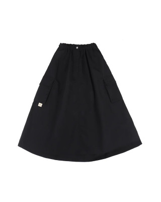 A[S]USL NYLON POCKETS FLARE SKIRT