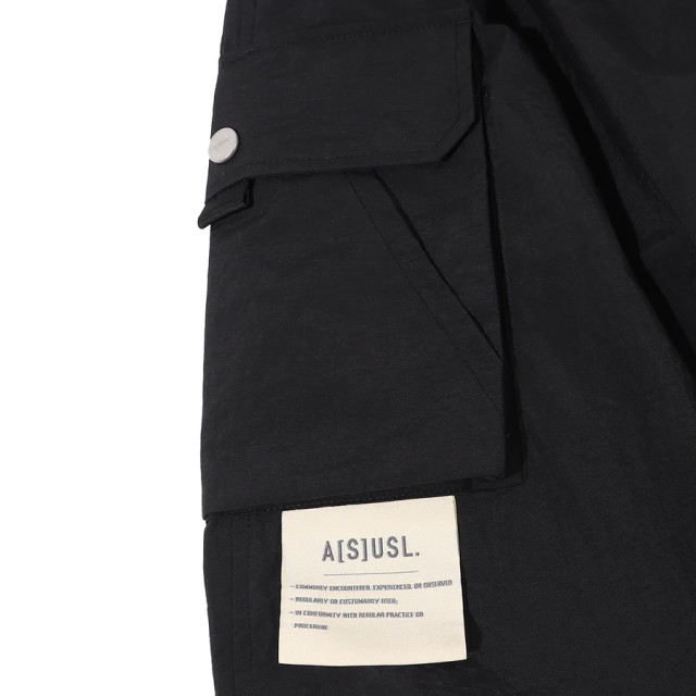 A[S]USL NYLON POCKETS FLARE SKIRT