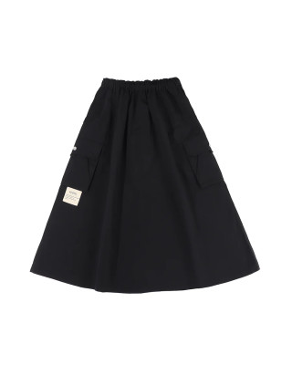 A[S]USL NYLON POCKETS FLARE SKIRT
