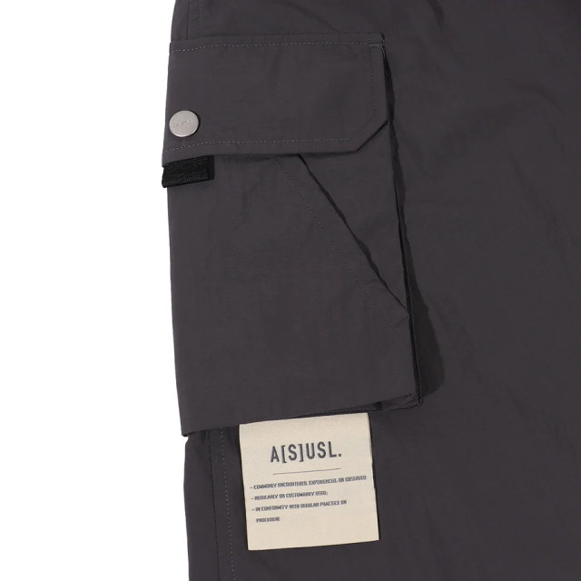 A[S]USL NYLON POCKETS FLARE SKIRT