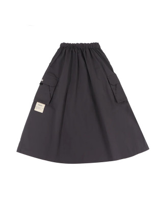 A[S]USL NYLON POCKETS FLARE SKIRT