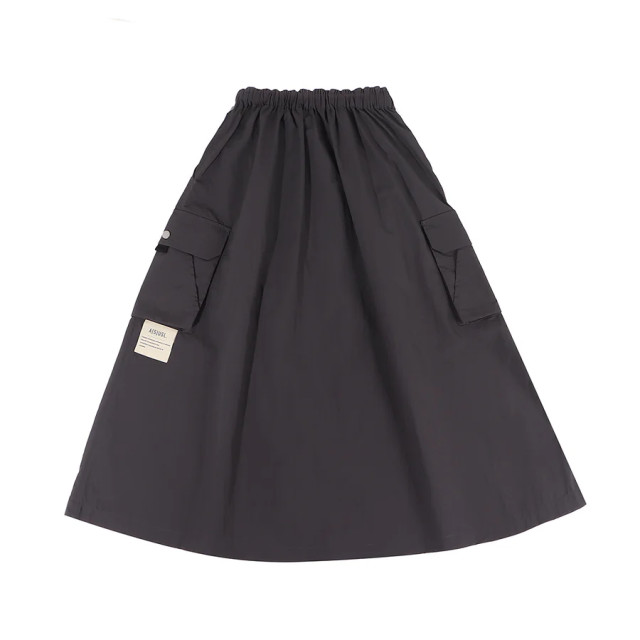 A[S]USL NYLON POCKETS FLARE SKIRT