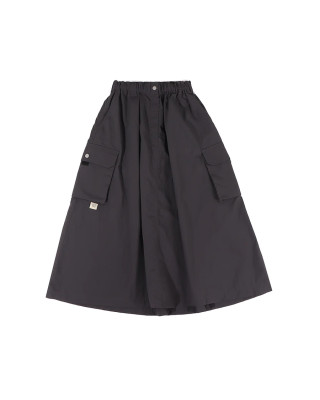 A[S]USL NYLON POCKETS FLARE SKIRT