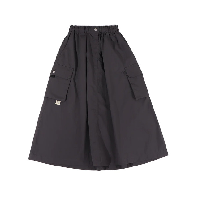 A[S]USL NYLON POCKETS FLARE SKIRT