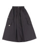 A[S]USL NYLON POCKETS FLARE SKIRT