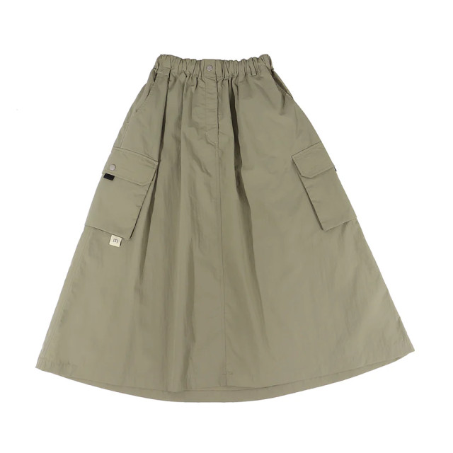 A[S]USL NYLON POCKETS FLARE SKIRT