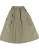 A[S]USL NYLON POCKETS FLARE SKIRT