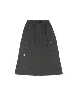 A[S]USL KNITTED CARGO SWEAT SKIRT