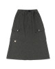 A[S]USL KNITTED CARGO SWEAT SKIRT