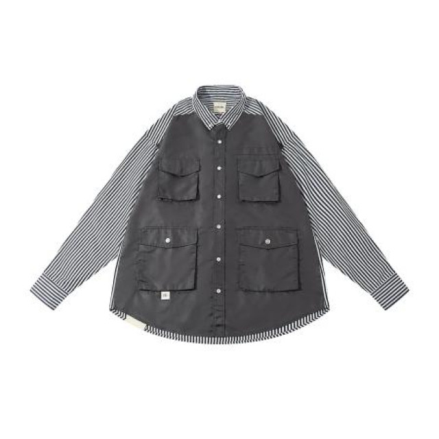 A[S]USL PATCHWORK FOUR POCKETS SHIRT