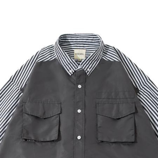 A[S]USL PATCHWORK FOUR POCKETS SHIRT