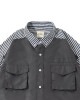 A[S]USL PATCHWORK FOUR POCKETS SHIRT