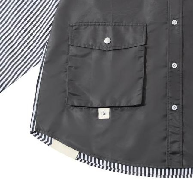 A[S]USL PATCHWORK FOUR POCKETS SHIRT