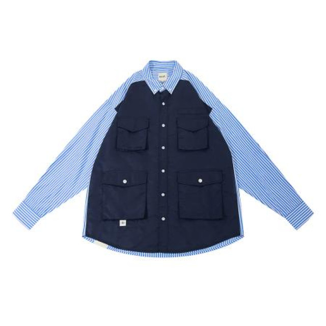 A[S]USL PATCHWORK FOUR POCKETS SHIRT