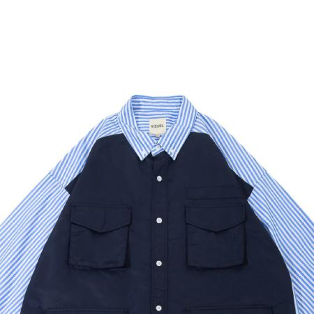 A[S]USL PATCHWORK FOUR POCKETS SHIRT