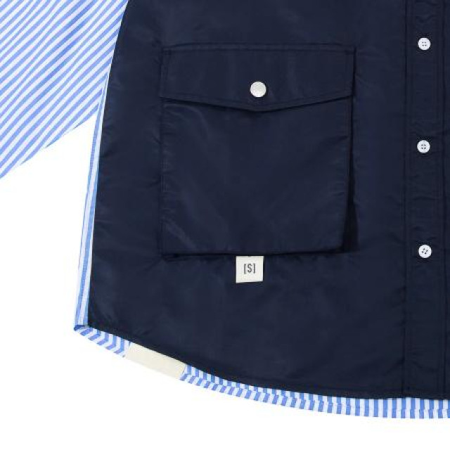 A[S]USL PATCHWORK FOUR POCKETS SHIRT