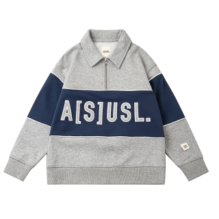 A[S]USL KID'S LOGO POLO SWEATSHIRT