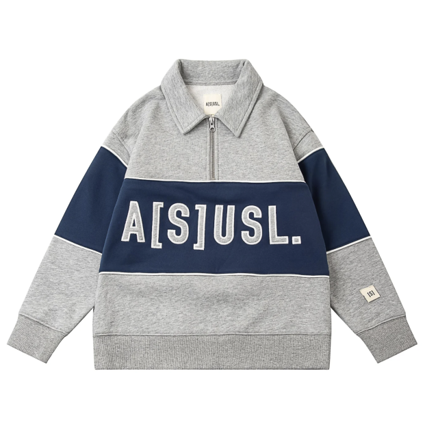 KID'S A[S]USL LOGO POLO SWEATSHIRT 