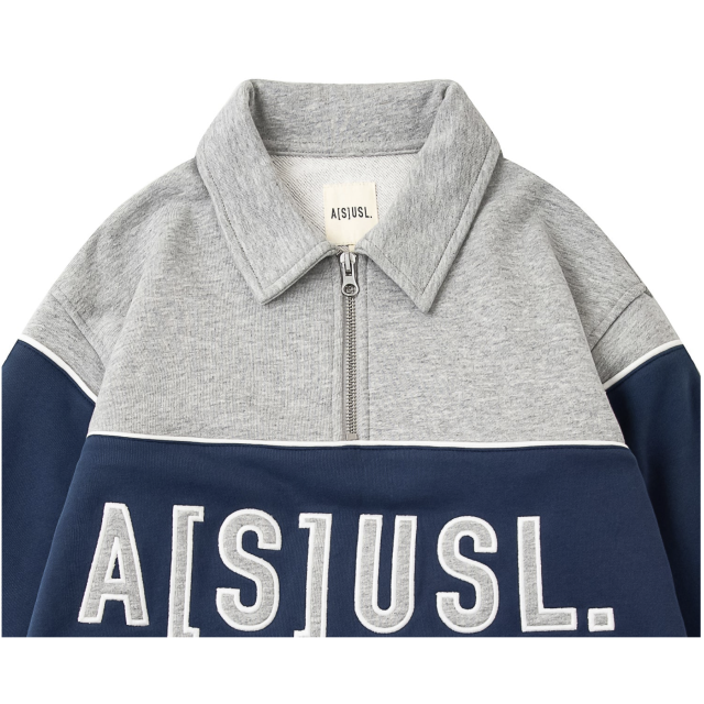 KID'S A[S]USL LOGO POLO SWEATSHIRT 