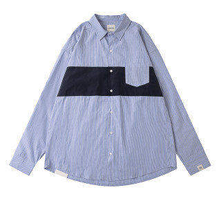 A[S]USL PATCHWORK STRIPES SHIRT