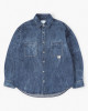 MADNESS CRINKLED WASHED DENIM SHIRT JACKET