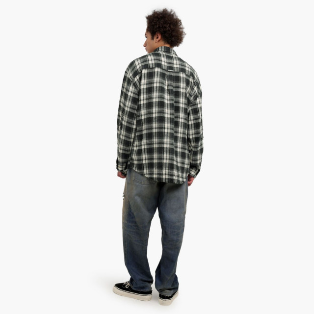 MADNESS SHREDDED CHECK SHIRT