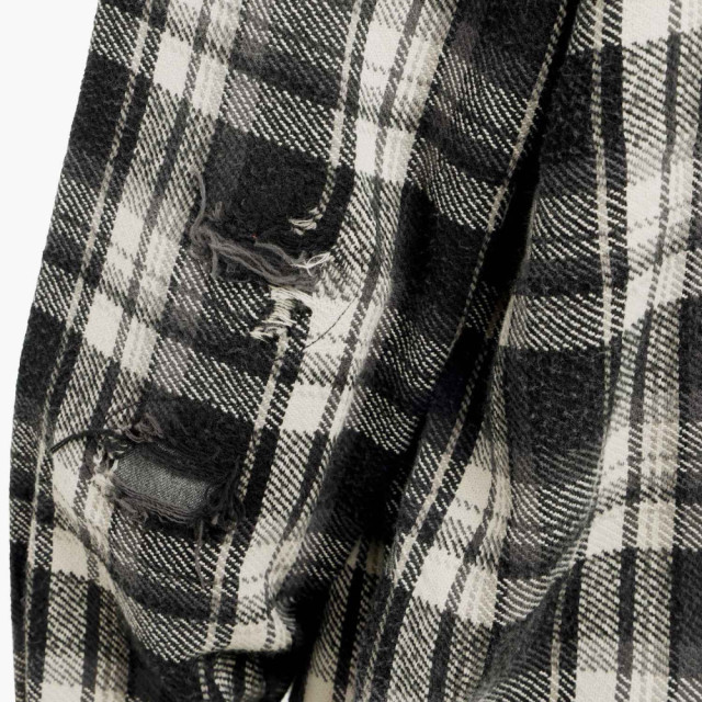 MADNESS SHREDDED CHECK SHIRT