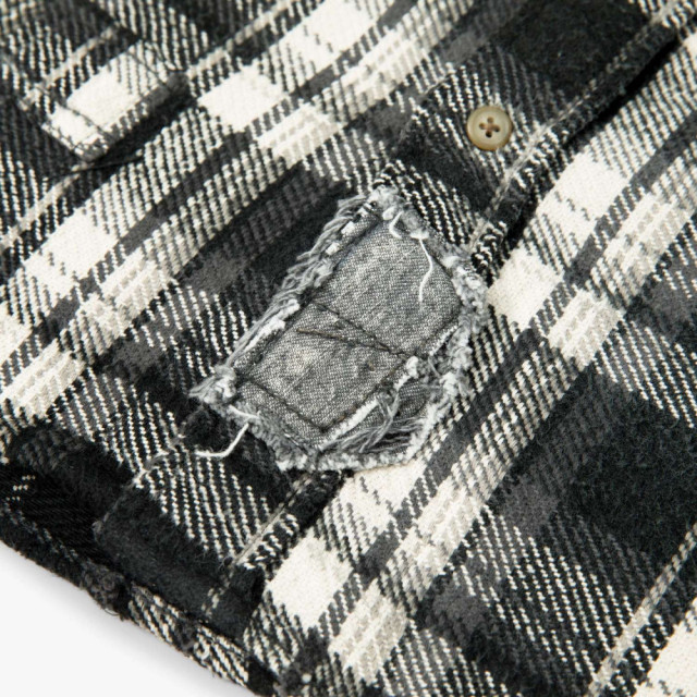 MADNESS SHREDDED CHECK SHIRT