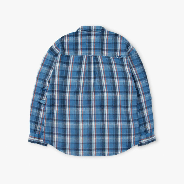 MADNESS SHREDDED CHECK SHIRT