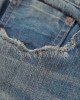 MADNESS HARD AGING DENIM PANTS. WIDE COMFY (DAMAGED AND REPAIRED FINISH)