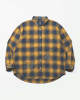 MADNESS JAZZ-NEP DISTRESSED FLANNEL BD SHIRT