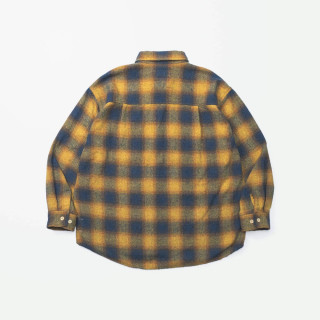 MADNESS JAZZ-NEP DISTRESSED FLANNEL BD SHIRT