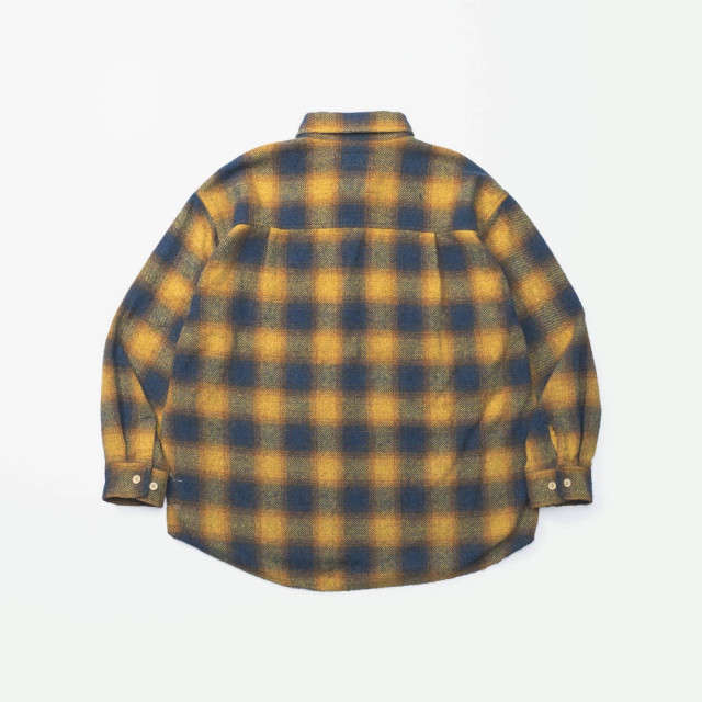 MADNESS JAZZ-NEP DISTRESSED FLANNEL BD SHIRT