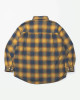MADNESS JAZZ-NEP DISTRESSED FLANNEL BD SHIRT