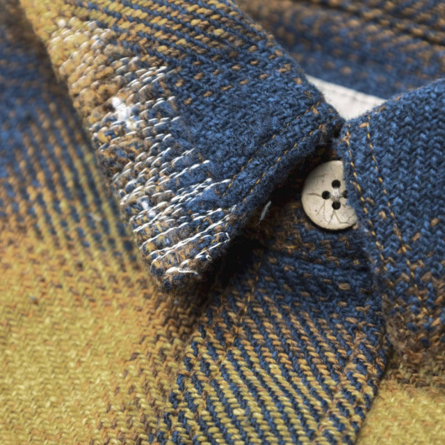 MADNESS JAZZ-NEP DISTRESSED FLANNEL BD SHIRT