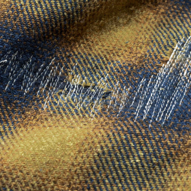 MADNESS JAZZ-NEP DISTRESSED FLANNEL BD SHIRT