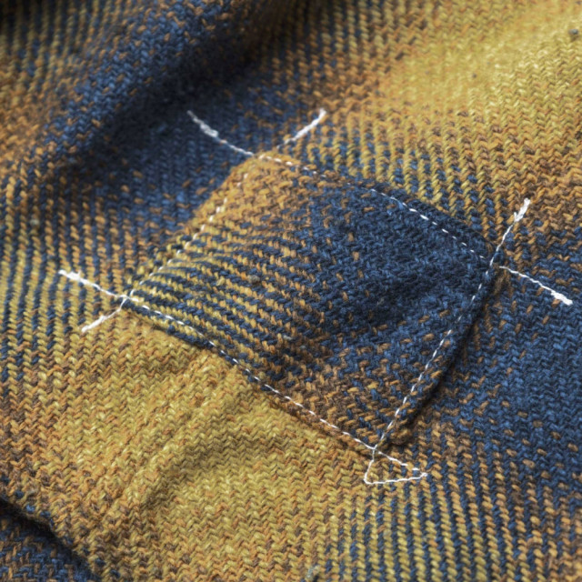 MADNESS JAZZ-NEP DISTRESSED FLANNEL BD SHIRT