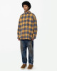 MADNESS JAZZ-NEP DISTRESSED FLANNEL BD SHIRT